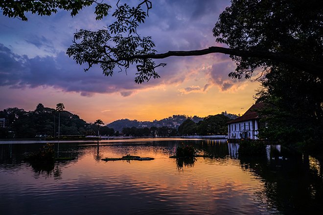 Lake Temple at Sunset